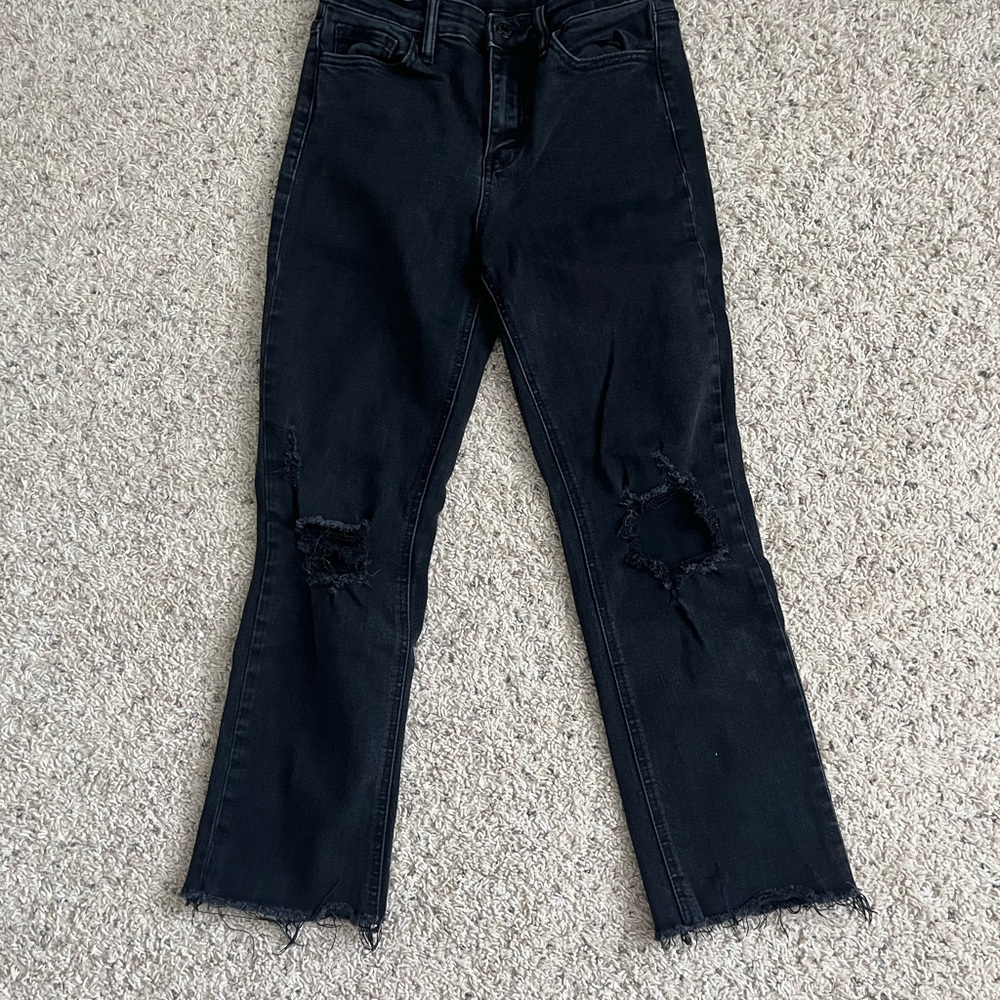 Flying Monkey Cropped Straight Jeans